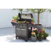 Barbecook dujinė kepsninė Luca 412 su spintele ir šoniniu degikliu, 145.4 x 60.3 x 112,3 cm, juoda