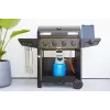 Barbecook dujinė kepsninė Luca 412 su spintele ir šoniniu degikliu, 145.4 x 60.3 x 112,3 cm, juoda