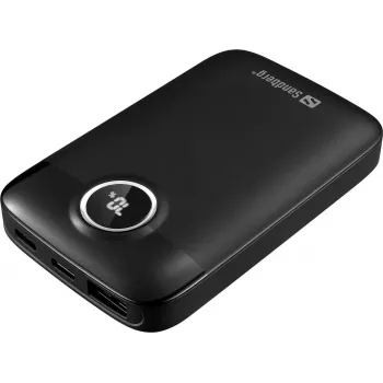 SANDBERG Powerbank 5000 mAh 20W Fast Charge USB-C PD QC 3.0 Black