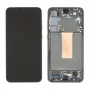 Samsung GH82-30477C Galaxy S23+ ekrano komplektas su rėmeliu Žalia