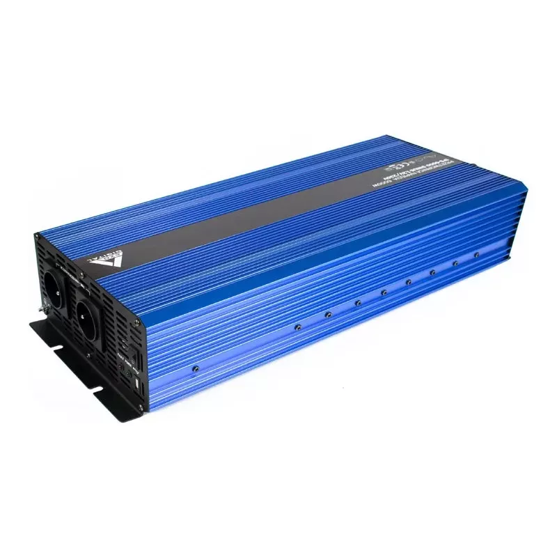 AZO Digital 24 VDC / 230 VAC Converter SINUS IPS-8000S 8000W gryno sinuso inverteris