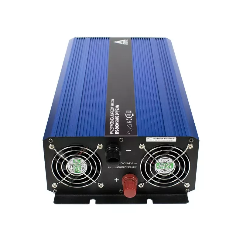 AZO Digital 24 VDC / 230 VAC Converter SINUS IPS-8000S 8000W gryno sinuso inverteris
