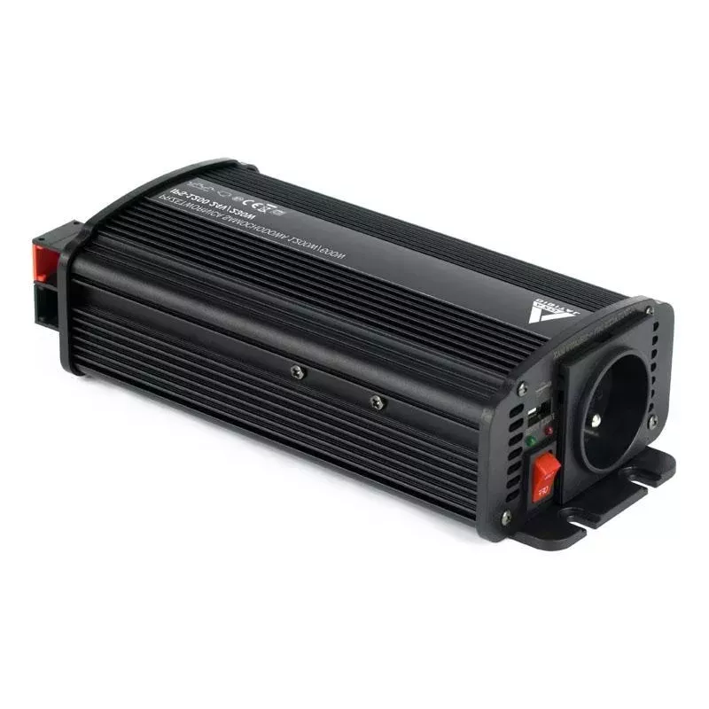 AZO Digital 24 VDC / 230 VAC Automotive Inverter IPS-1200U 1200W gryno sinuso