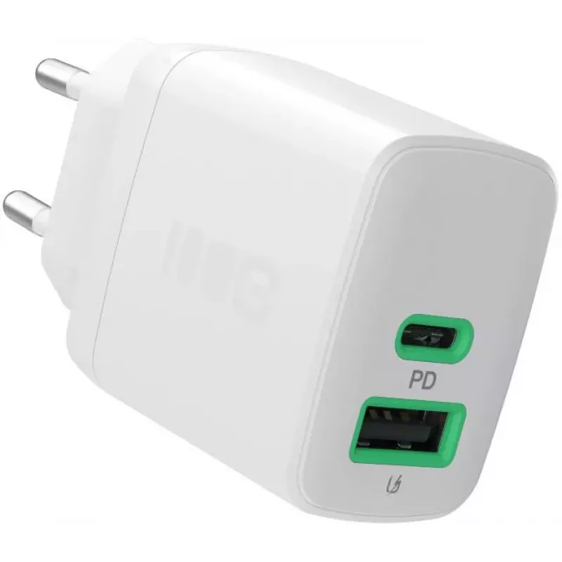 Green Cell PowerSource Duo30 30W USB-C & USB-A Charger White