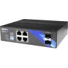 BCS BCS-B-ISP04G-2SFP Neprijungiamas pramoninis Ethernet jungiklis, 4 prievadai Gigabit RJ45 + 2 SFP, DIN bėgis, IP40