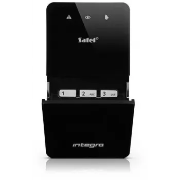 SATEL INT-SF-B Dark LCD klaviatūra su artumo skaitytuvu INTEGRA/VERSA valdikliams