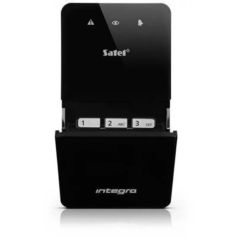 SATEL INT-SF-B Dark LCD klaviatūra su artumo skaitytuvu INTEGRA/VERSA valdikliams