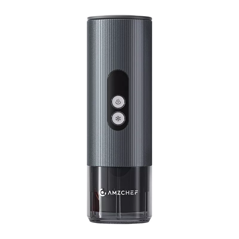 AMZCHEF CE-GC-CP024-BU Nešiojamas kavos aparatas - Mėlynas - 15 barų espresso aparatas, skirtas Nespresso kapsulėms ir maltai kavai su 12V automobiliniu adapteriu ir USB šalto virimo funkcija