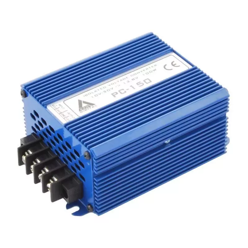 AZO Digital PC-150-24V 150W Voltage Converter, 10-30 VDC Input, 24 VDC Output, Galvanic Isolation, IP21