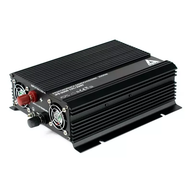 AZO Digital 12 VDC / 230 VAC Automotive Inverter IPS-2000 2000W Pure Sine Wave