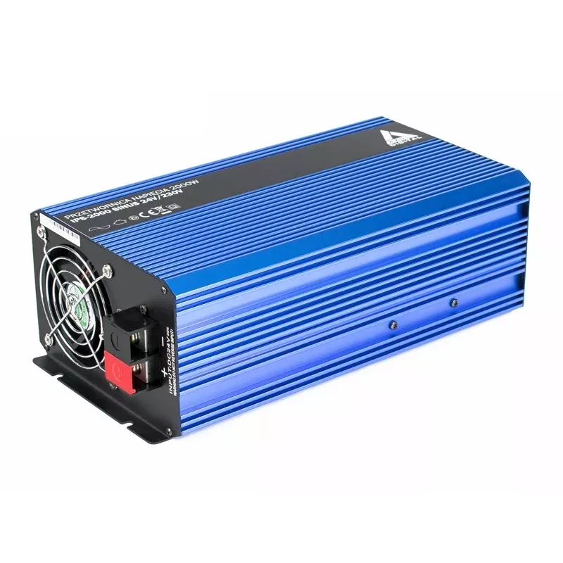 AZO Digital 24 VDC / 230 VAC Converter SINUS IPS-2000S 2000W Pure Sine Wave Inverter