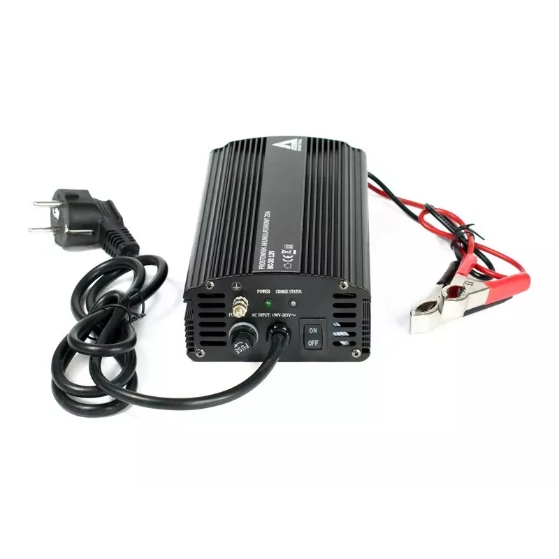 AZO Digital 12V tinklo įkroviklis BC-20 20A akumuliatoriams (230V/12V) 3 įkrovimo stadijos