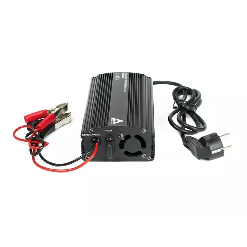 AZO Digital 12V tinklo įkroviklis BC-20 20A akumuliatoriams (230V/12V) 3 įkrovimo stadijos