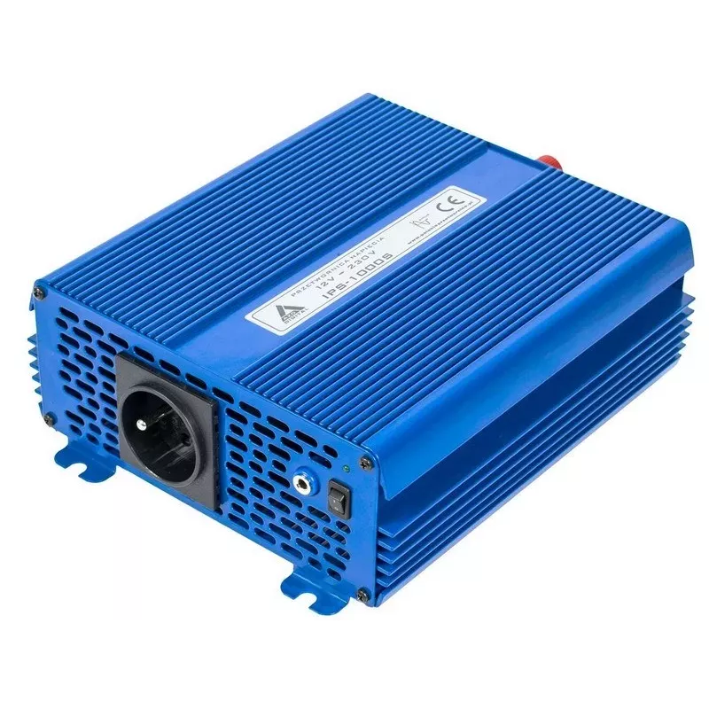 AZO Digital IPS-1000S 1000W gryno sinuso bangos keitiklis 12V DC į 230V AC su ECO režimu