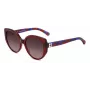 Kate Spade Seraphina GSC9 moteriški akiniai nuo saulės - rudas Havana acetato rėmelis, rudi gradientiniai lęšiai, 55/19/140 mm
