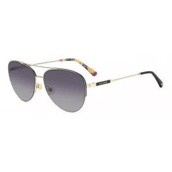 KATE SPADE moteriški akiniai nuo saulės JANECEGSRHL - Havana acetatinis rėmelis, rudi gradientiniai lęšiai, 58/14/140 mm