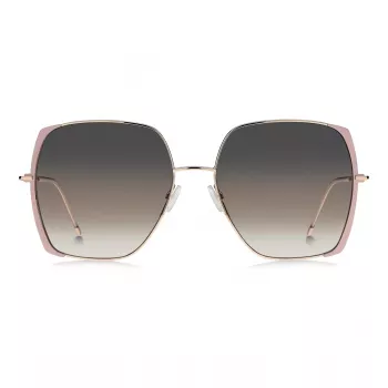BOSS BOSS1707SBKU Moteriški Akiniai nuo Saulės Juoda Havana Acetatas Pilki Gradientiniai Lęšiai 58mm