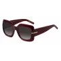BOSS Moteriški Akiniai Nuo Saulės BOSS1730SLHF Tamsiai Havana Acetatas Kvadratinis Rėmas Rudi Gradientiniai Lęšiai 54mm