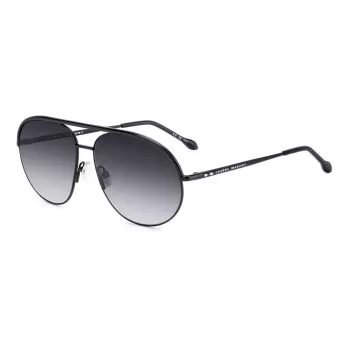 ISABEL MARANT Moteriški Akiniai nuo Saulės IM-0200-S-807 - Juodas Acetato Rėmas su Pilkais Gradientiniais Lęšiais - 62/14/140 mm
