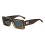 DSQUARED2 D2-0142-S-9EN Vyriški Saulės Akiniai - Juodas Acetato Rėmelis, Pilki Polikarbonato Lęšiai, 52mm