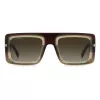 DSQUARED2 D2-0141-S-XL7 Vyriški stačiakampiai akiniai nuo saulės Havana 53mm