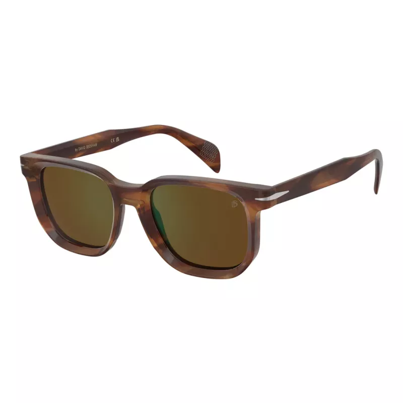 DAVID BECKHAM DB-7133-S-EX4 Akiniai nuo saulės vyrams, stačiakampiai, acetatas/metalas 52/20/150 mm UV400