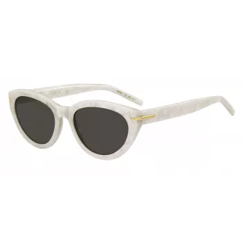 BOSS Moteriški Akiniai nuo Saulės BOSS1779S7AP Kvadratinis Acetatinis Rėmas Pilki Lęšiai 55mm