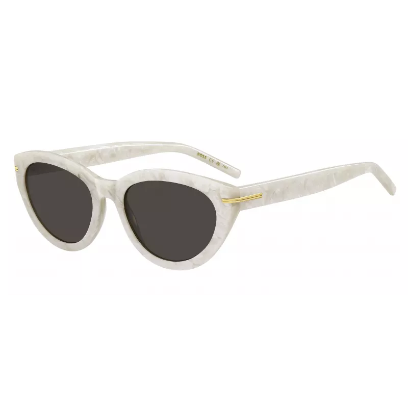 BOSS Moteriški Akiniai nuo Saulės BOSS1779S7AP Kvadratinis Acetatinis Rėmas Pilki Lęšiai 55mm