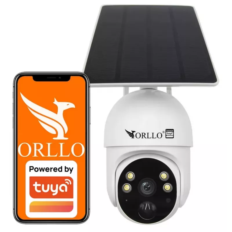 ORLLO TZ1 PRO 4G LTE belaidė sukamoji IP kamera su saulės baterija, 3MP, 10000mAh baterija, IP66