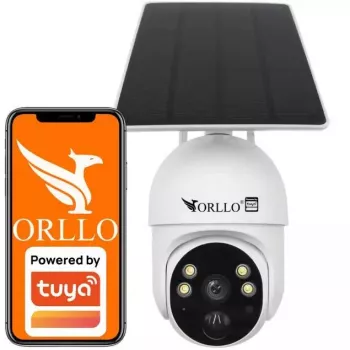 ORLLO TZ1 PRO 4G LTE belaidė sukamoji IP kamera su saulės baterija, 3MP, 10000mAh baterija, IP66
