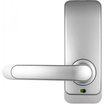 EURA ELH-01H4 Sidabrinė prieigos valdymo rankena su piršto atspaudu, RFID, PIN, Bluetooth