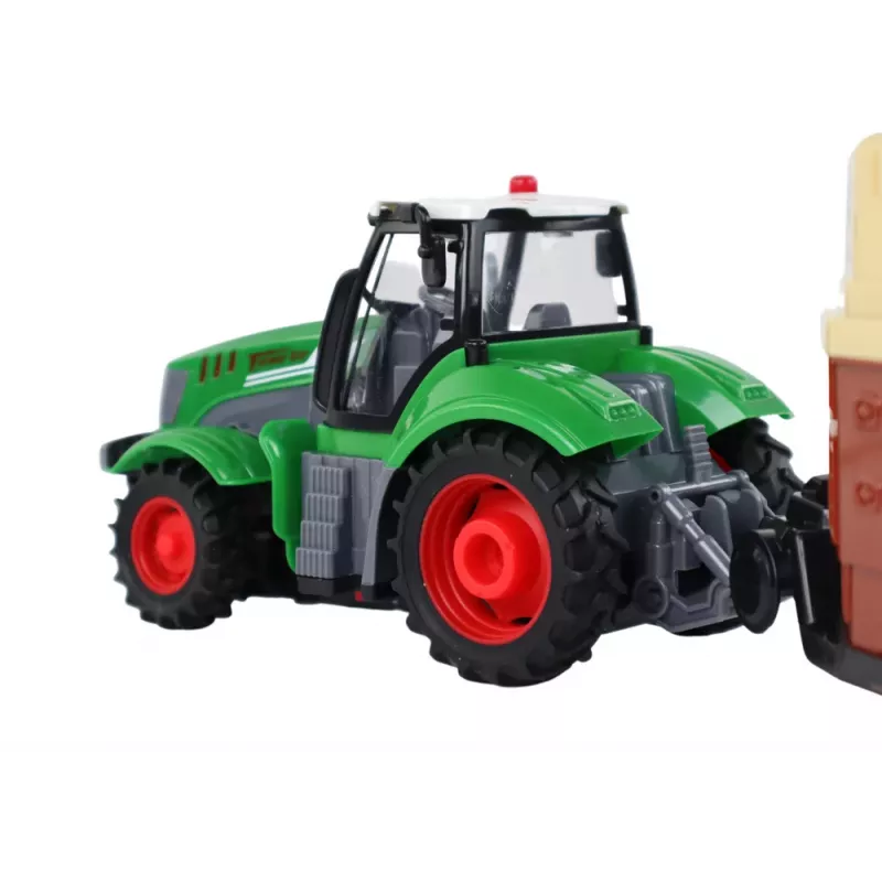 LEAN TOYS RC Tractor Remote Controlled Tractor Agricultural Machine Trailer Remote Control 1:24