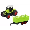 LEAN TOYS nuotoliniu valdymu valdomas traktorius su priekaba 1:16 žalias