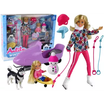 LEAN TOYS Anlily Children's Doll Skates Winter Sports