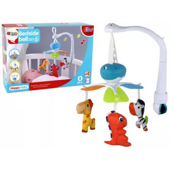 LEAN TOYS Crib Mobile with Sound, Blue