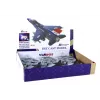 LEAN TOYS Friction Driven Airplane, Black or Gray