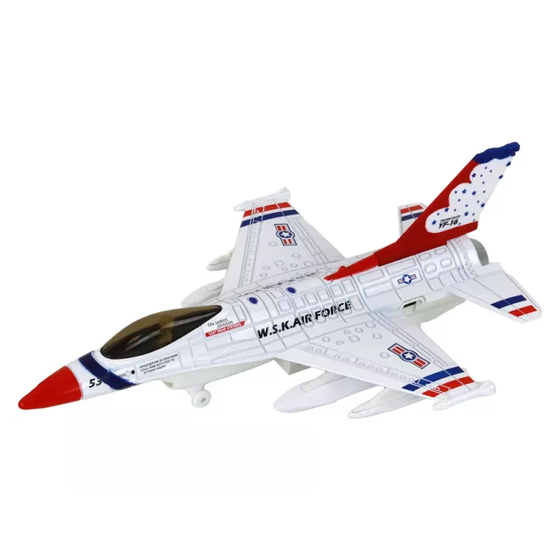 LEAN TOYS Military Airplane Fighter Sound Lights Moro