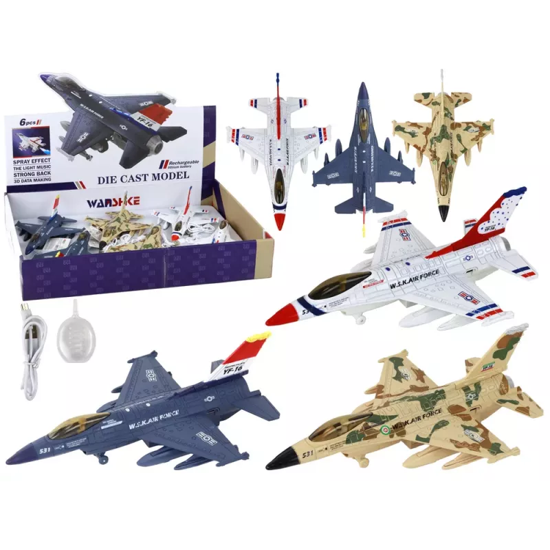 LEAN TOYS Military Airplane Fighter Sound Lights Moro