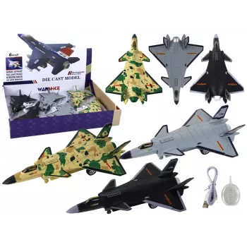 LEAN TOYS 3 tipų baterijų ir įkroviklio rinkinys modeliniams lėktuvams su trintine pavara