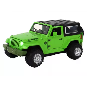 LEAN TOYS Visureigis Automobilis su Baterijomis, Trinties Pavara, Metalinis, Žalias, 1:32