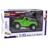 LEAN TOYS Visureigis Automobilis su Baterijomis, Trinties Pavara, Metalinis, Žalias, 1:32