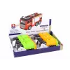 LEAN TOYS Šiukšliavežis su priekaba 2 spalvos