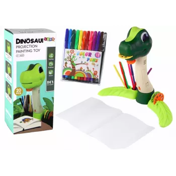 LEAN TOYS Dinosaur Drawing Projector with Sounds and Accessories