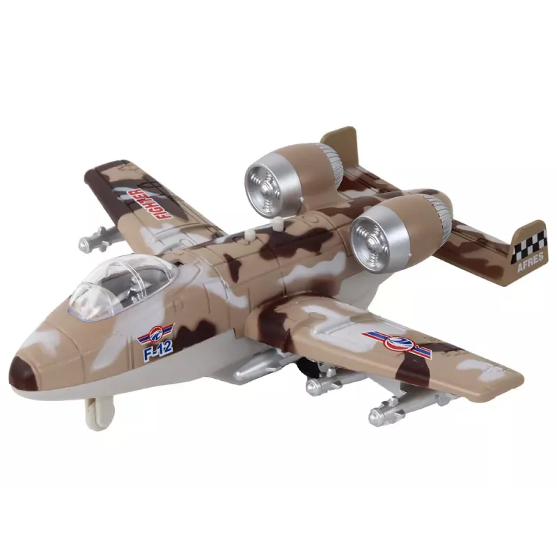 LEAN TOYS Powered Fighter Plane Moro Military Jet