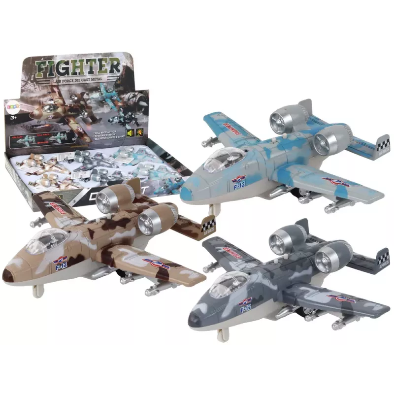 LEAN TOYS Powered Fighter Plane Moro Military Jet