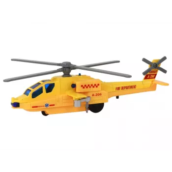 LEAN TOYS Aluminum Rescue Helicopter Mix Drive RC Helicopter 3-Channel 2.4 GHz
