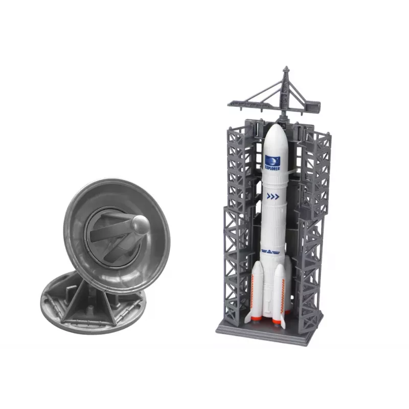 LEAN TOYS Space Mission Set Space Rocket Astronaut Spaceship 5 pcs
