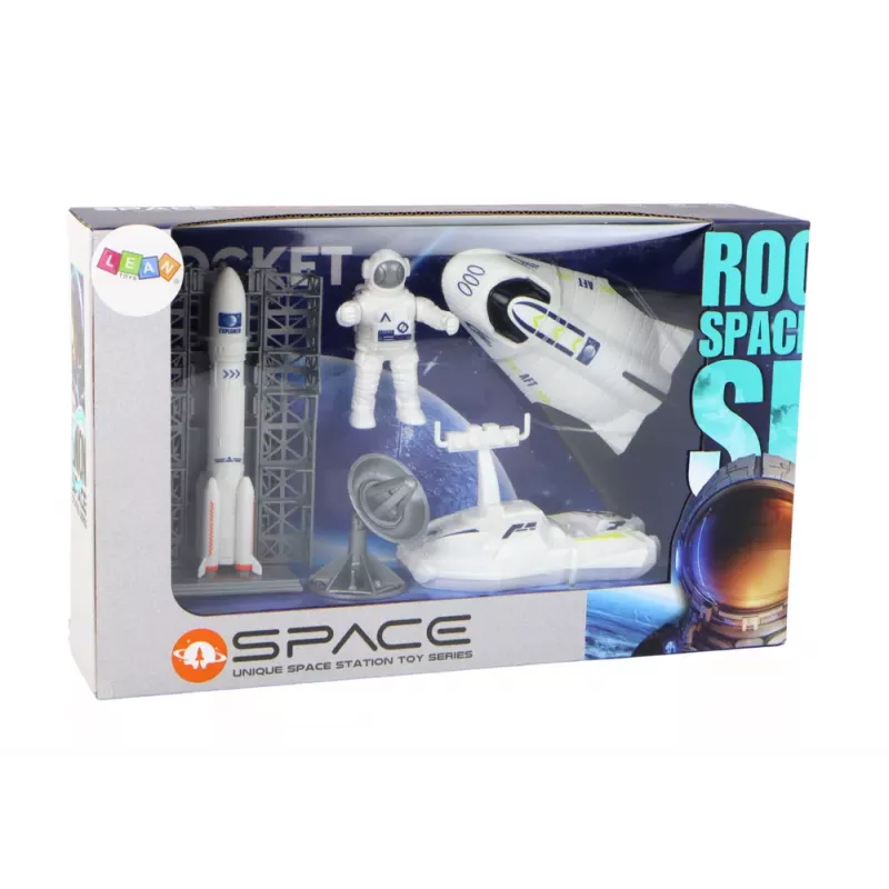 LEAN TOYS Space Mission Set Space Rocket Astronaut Spaceship 5 pcs