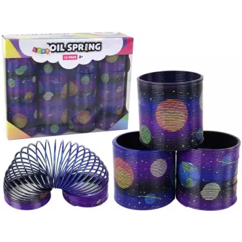 LEAN TOYS Iconic Spring Purple Planet Motif Anti-Stress Ball 6 cm
