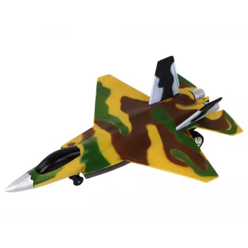 LEAN TOYS Valdomas RC Naikintuvas Karinis Lėktuvas Moro - F-22 Raptor 2.4 GHz EPP Putplastis